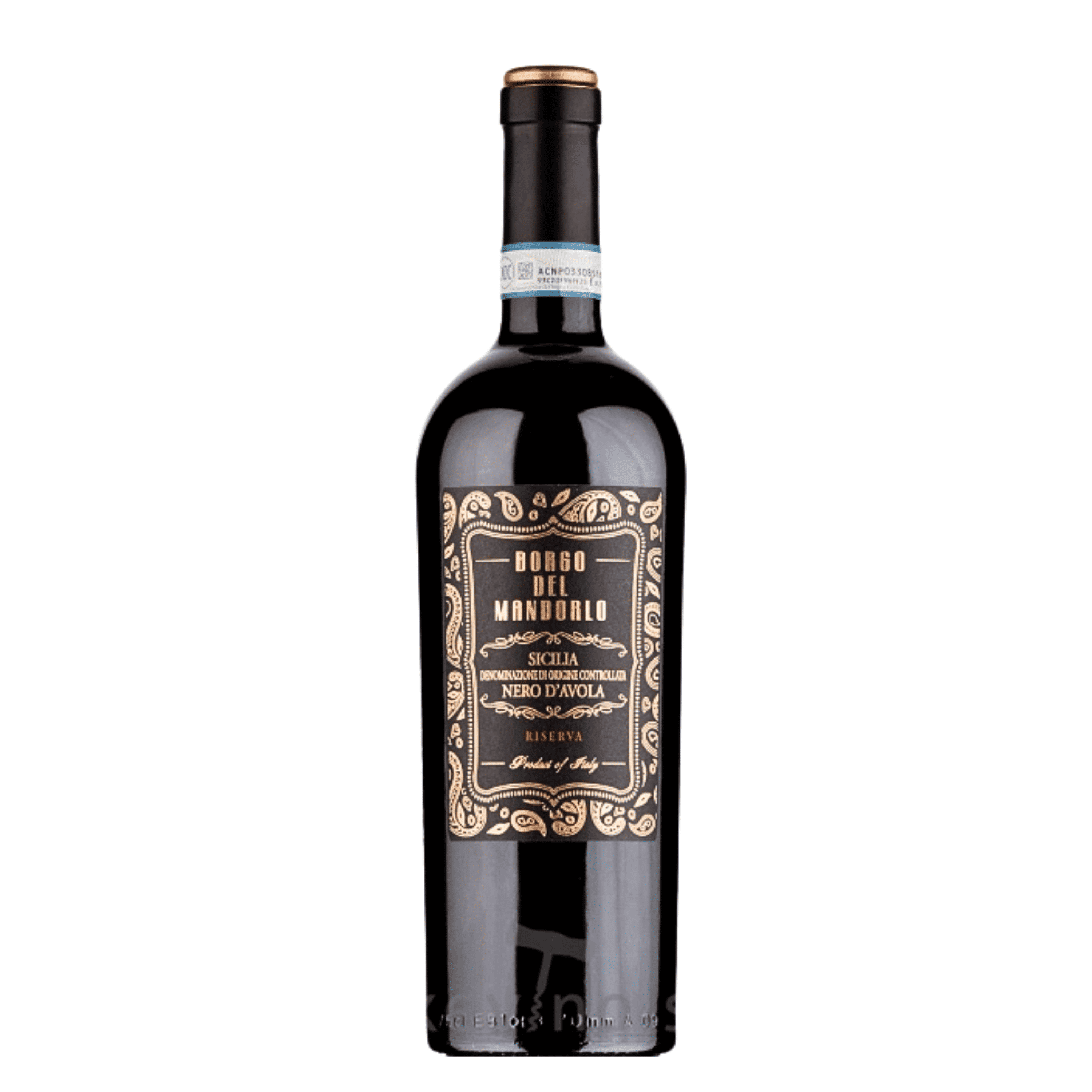 Rượu vang Ý BORGO DEL MANDORLO Sicilia Nero d’Avola Riserva – 14% Vol
